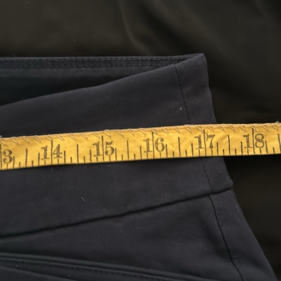 Attyre Slip on Stretch Ankle Cropped Pants, Navy Versatile Office, Casual, Party - Picture 4 of 8